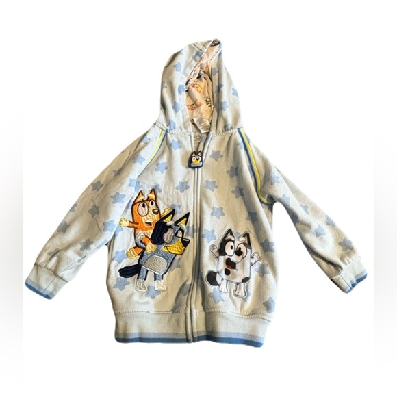 (Disney x Bluey) Character Family Zip Up Jacket: Size Boys 7 - Picture 1 of 8